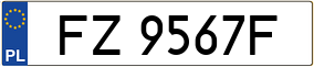 Trailer License Plate